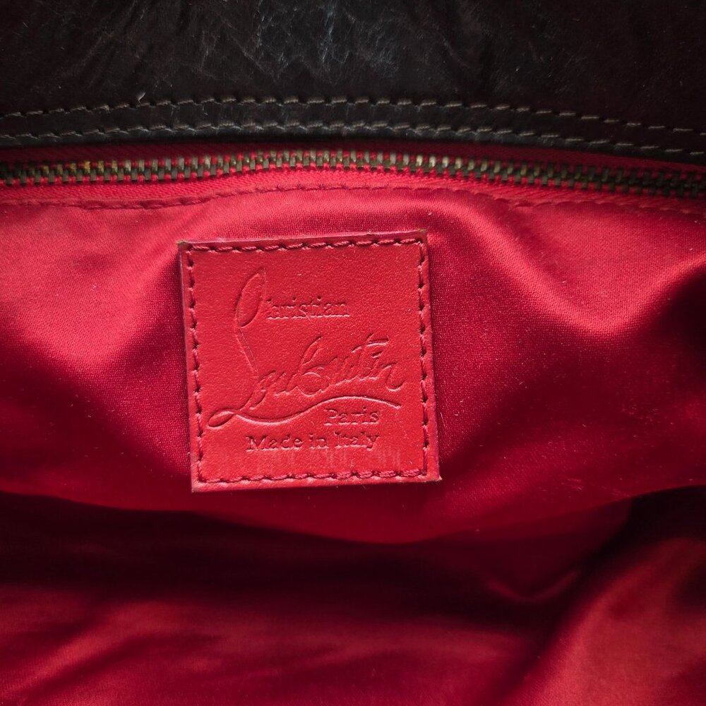 RARE Vintage CHRISTIAN LOUBOUTIN Cheetah Print Pony Hair Leather Chain Bag - Picture 7 of 9